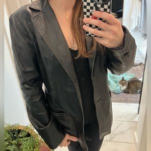 Vintage leather George Blazer